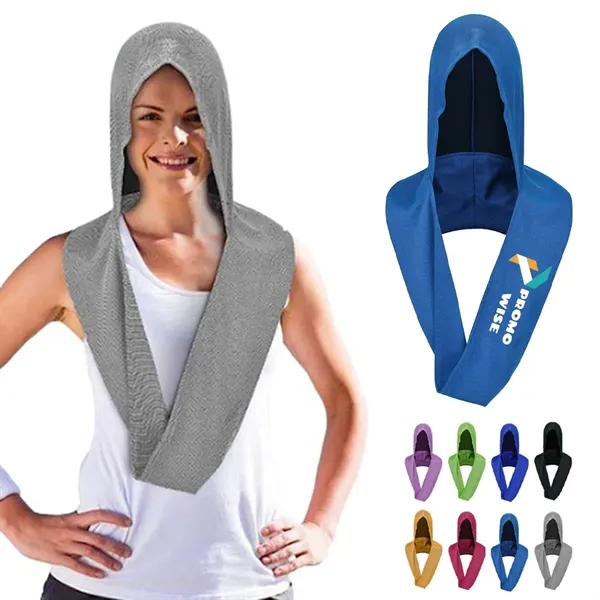 Multifunctional U-Shaped Cold Sunscreen Hooded Towel