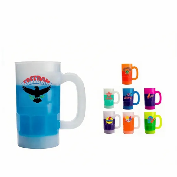 22oz Beer Mug With Handle for Commutes, Fitness and Travel