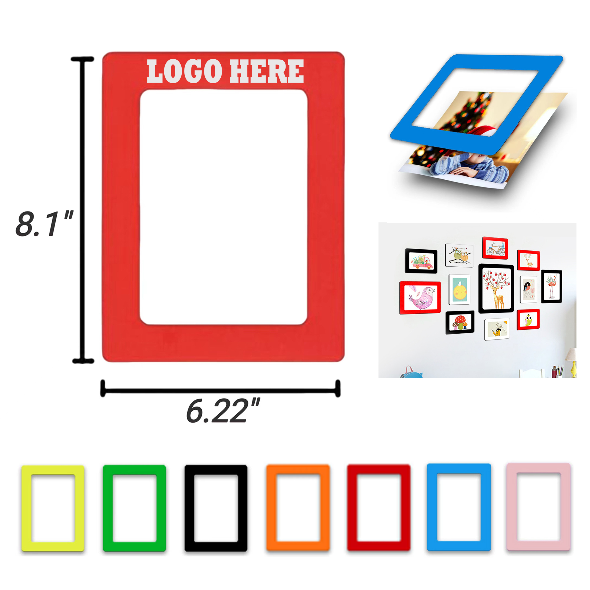 PVC Refrigerator Magnetic Photo Frames