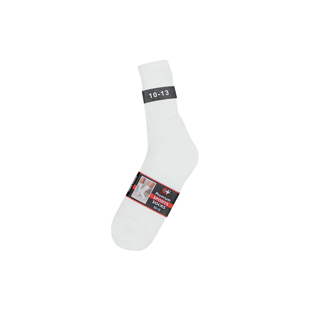 Women's Sports Socks - White Size 10-13 3