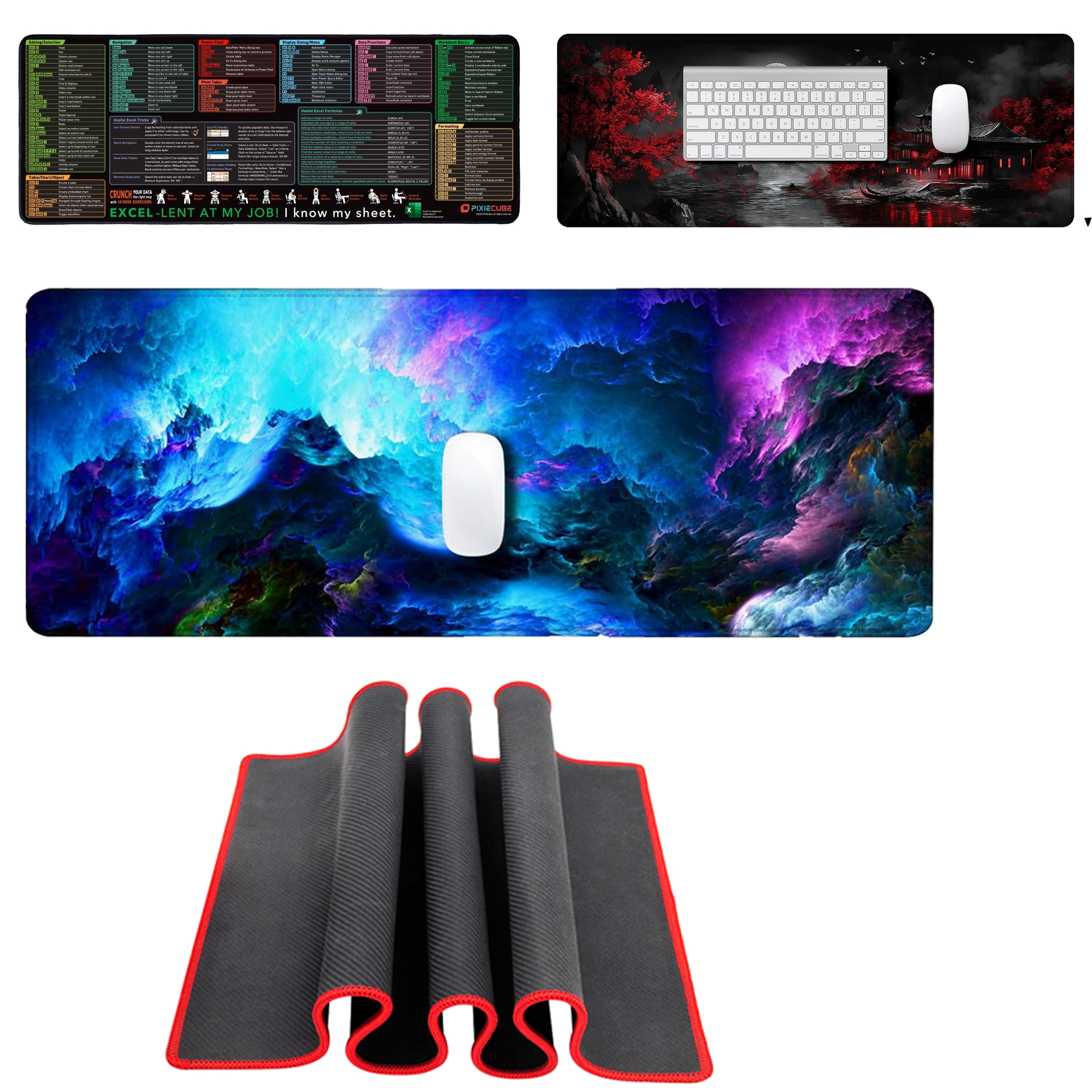 XL Gaming Mouse Pad ?C Smooth Surface, Stitched Edg 5