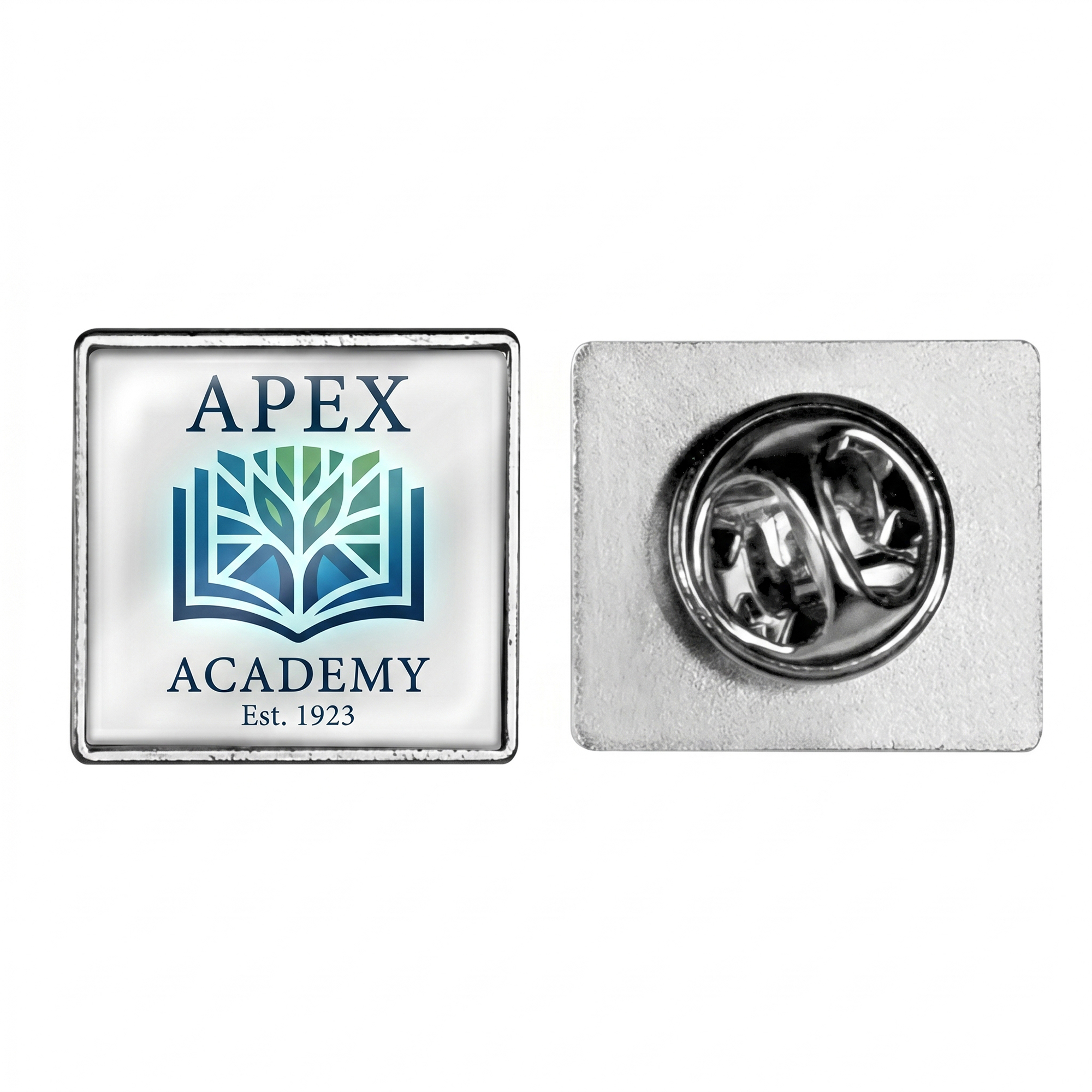 Mini Rectangular Brass Lapel Pin
