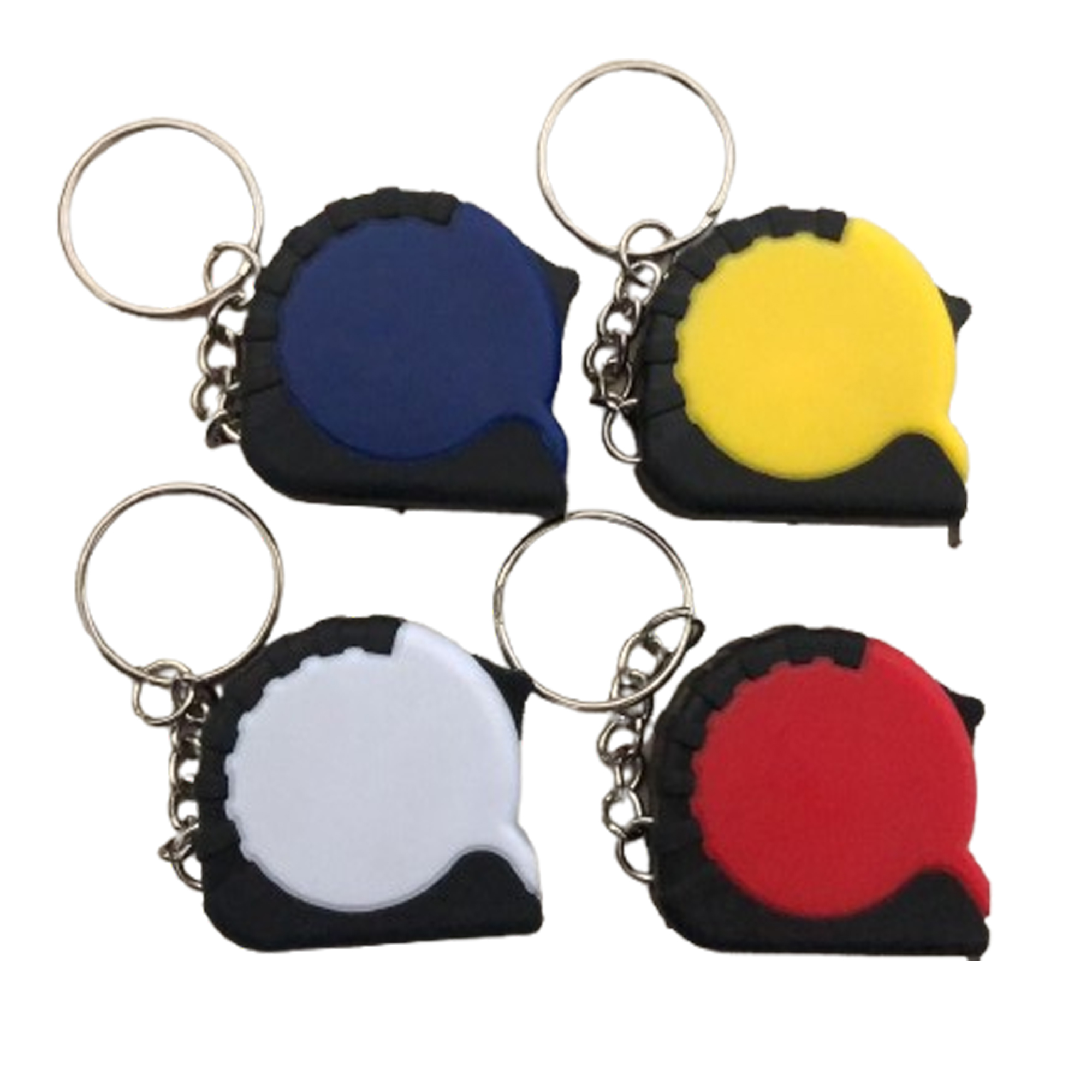 Mini Abs Plastic Housing Metal Measuring Tape With Keychain 9