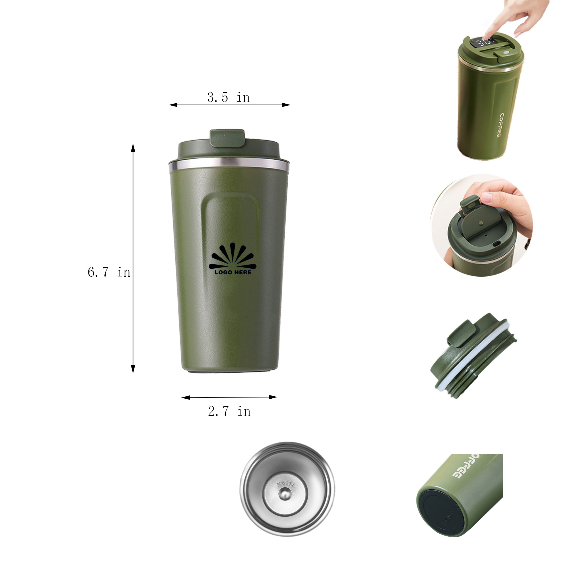 17oz Stainless Steel Vacuum Insulated Tumbler 5