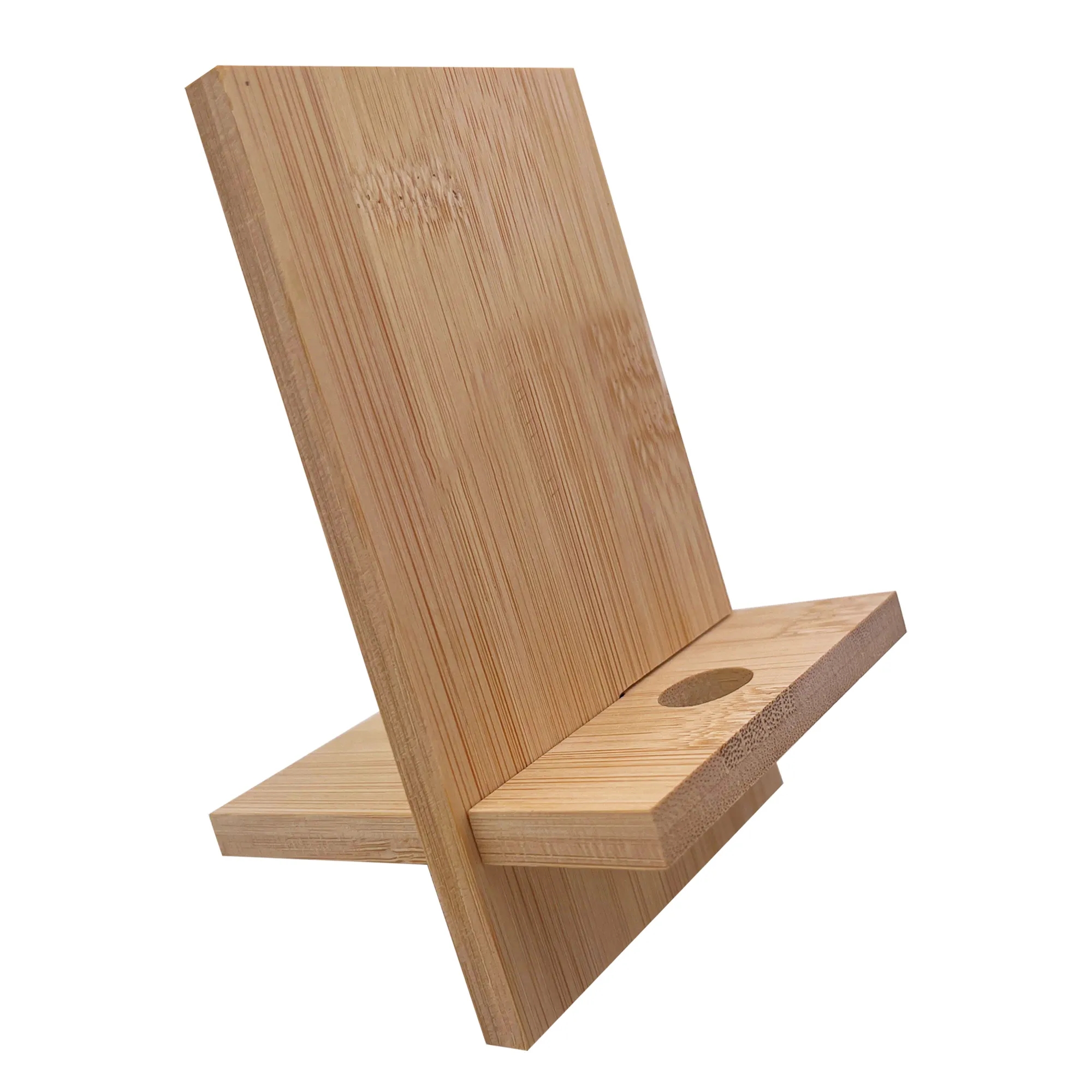 Bamboo Mobile Phone Holder With Charge Hole 12