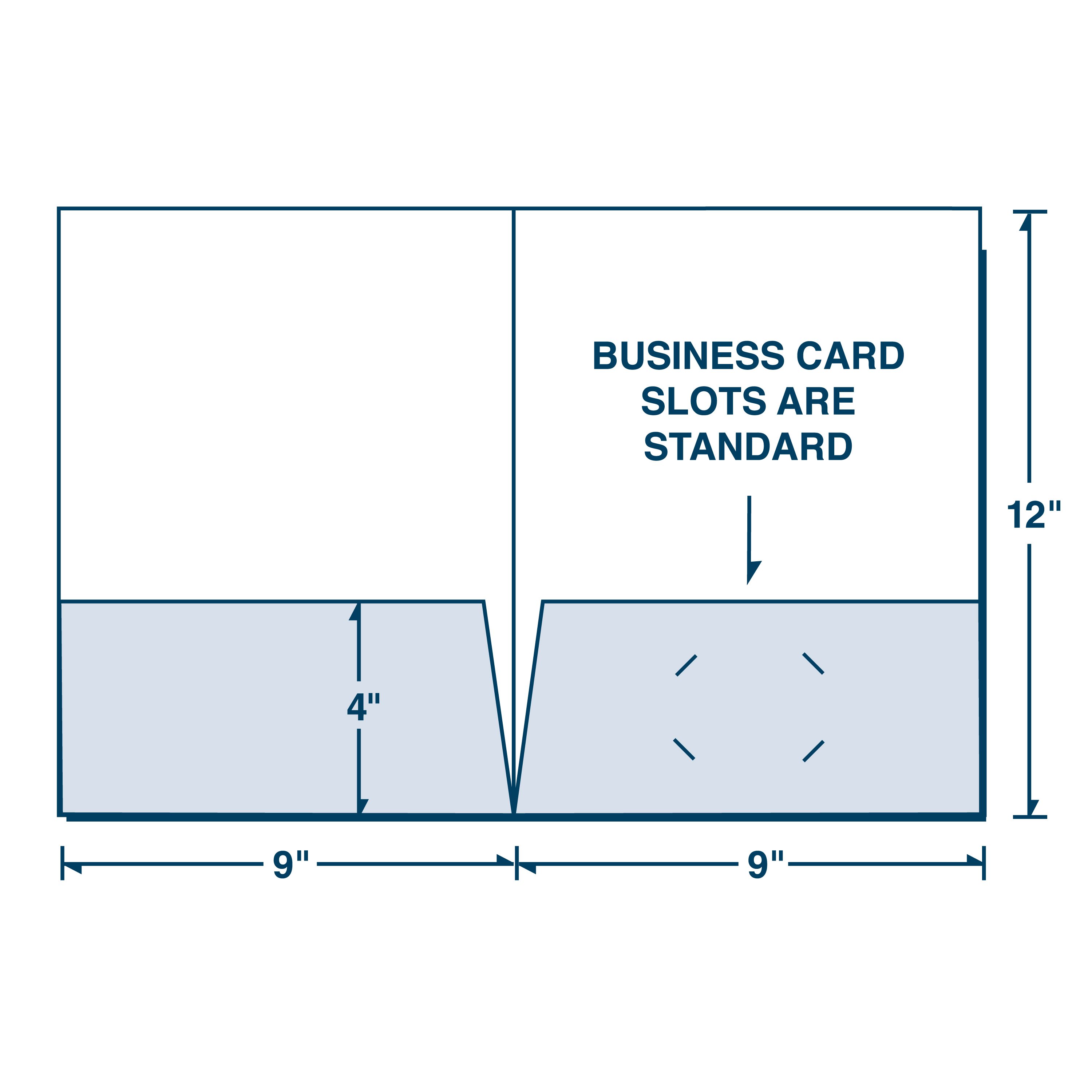 Quick Ship Recycled Pocket Folder Printed with Two Color Imprint 5